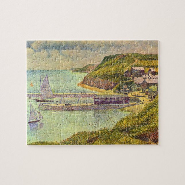 Hafen Port-en-Bessin Hochtide von Georges Seurat (Horizontal)