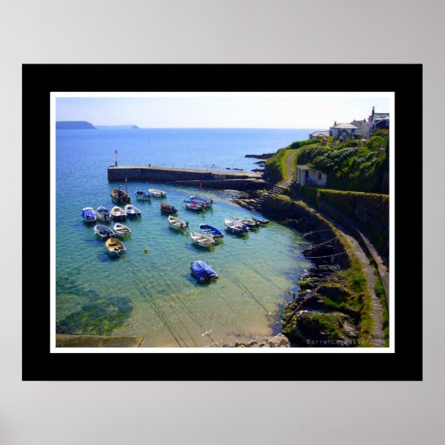 Hafen Portskatho, Cornwall Poster (Vorne)