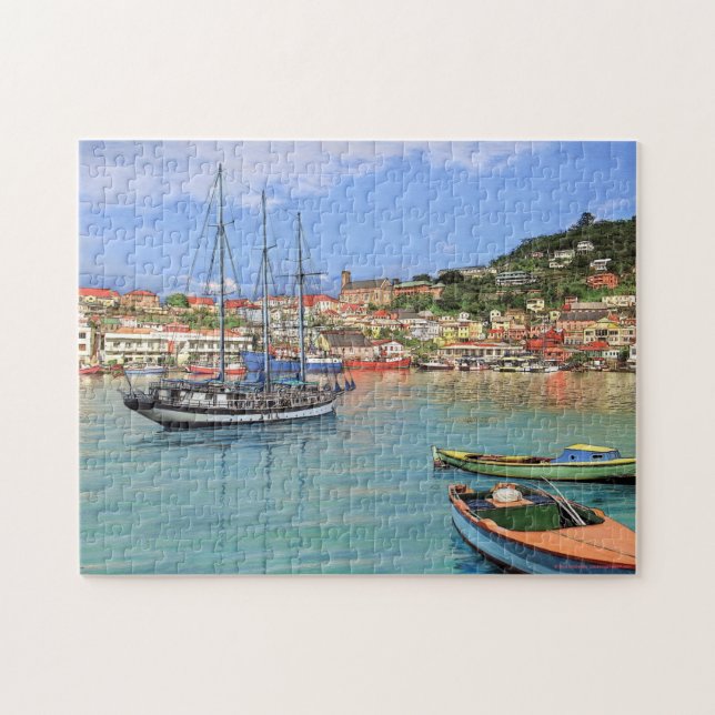 Hafen-" Puzzlespiel Pauls McGehee "Grenada - St (Horizontal)