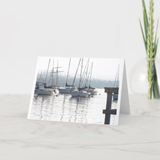Hafen-Segelboot-Karte Karte