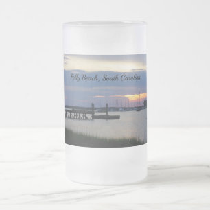 Hafen-Sonnenuntergang Folly mattierte Tasse