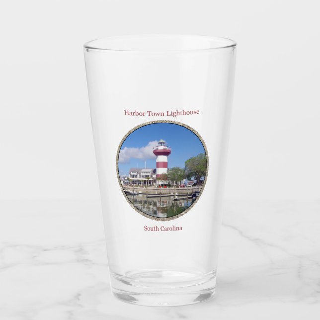 Hafen Stadt Leuchtturm Glas (Vorderseite)