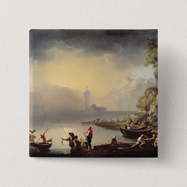 Hafen-Szene Button (Vorderseite)
