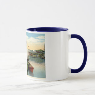 Hafen-Szene, Gloucester, MA Vintag Tasse