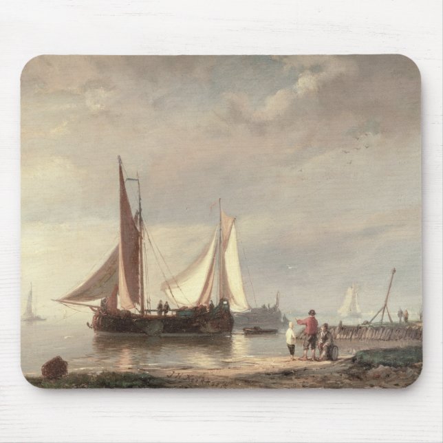 Hafen-Szene Mousepad (Vorne)