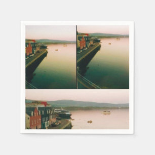 Hafen Tobermory, Insel Mull, Schottland Serviette