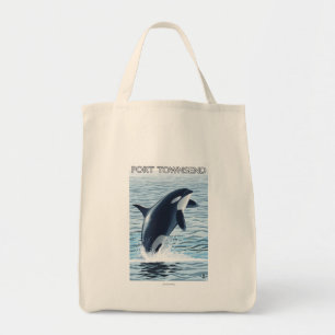 Hafen Townsend, WashingtonOrca Springen Tragetasche