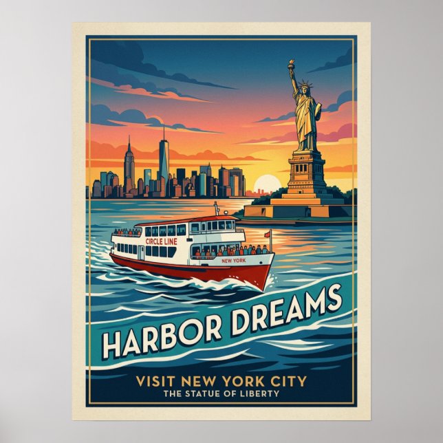 Hafen-Träume Circle Line Plakat (Vorne)