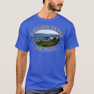 Hafen und Innenstadt auf Mackinac Island Mi T-Shirt