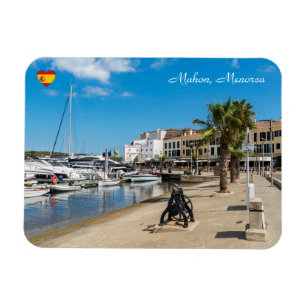 Hafen und Promenade von Mahon - Menorca, Spanien Magnet
