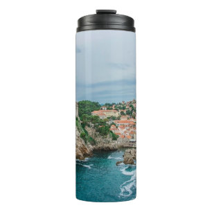 Hafen und Stadtzentrum von Dubrovnik Thermosbecher