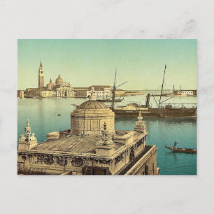 Hafen, Venedig, Italien Vintag Fotochrom Postkarte