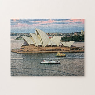 Hafen-Verkehr - Sydney-Opernhaus - PC 11x14-252