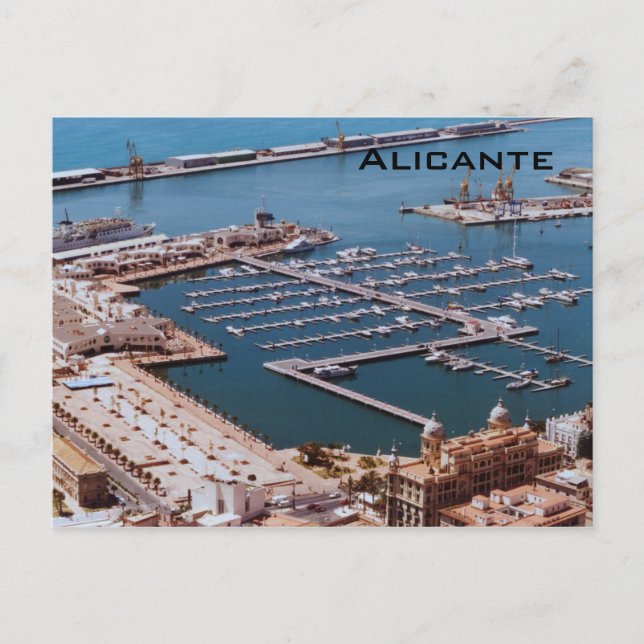 Hafen von Alicante Postkarte (Vorderseite)