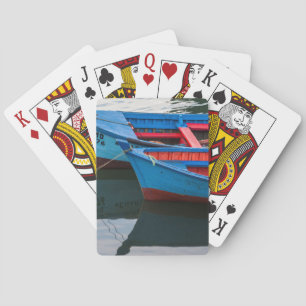 Hafen von Angelmo, Fischerboote. Spielkarten