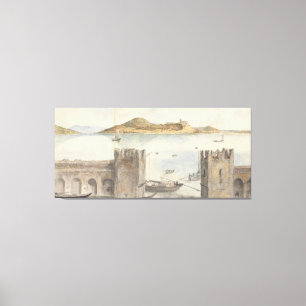 Hafen von Arona (1795) Charles Gore Leinwanddruck
