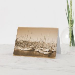 Hafen von Barcelona - Spanien - Grußkarte Karte