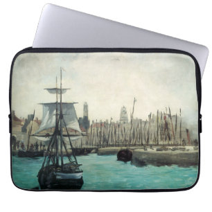 Hafen von Calais von Manet, Vintage Impressionismu Laptopschutzhülle
