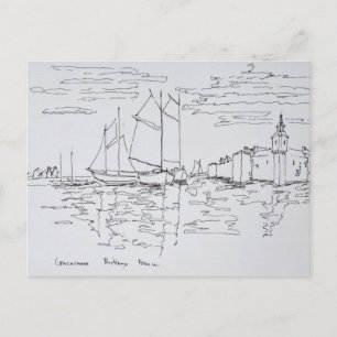Hafen von Concarneau   Süd-Bretagne, Frankreich Postkarte