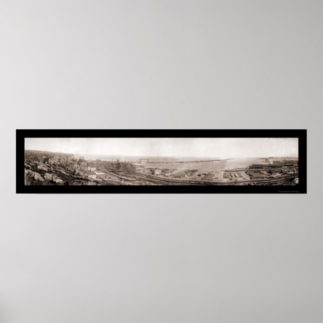 Hafen von Duluth MN Foto 1913 Poster (Vorne)