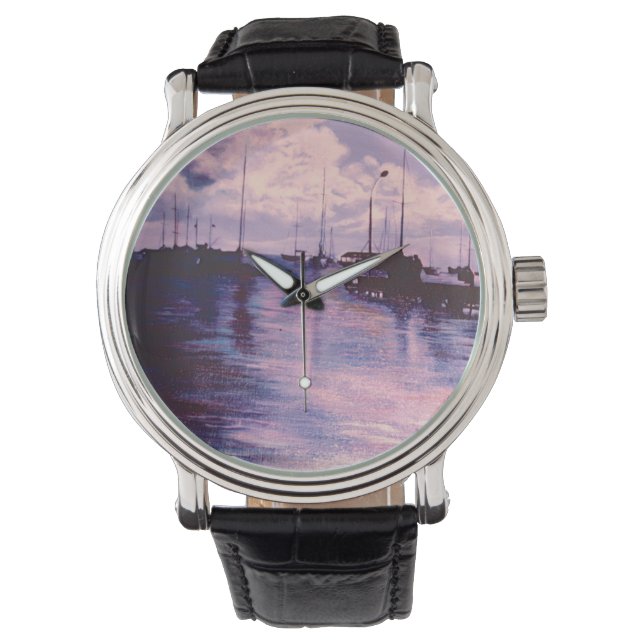 Hafen von Fort de France, Martinique Armbanduhr (Vorderseite)