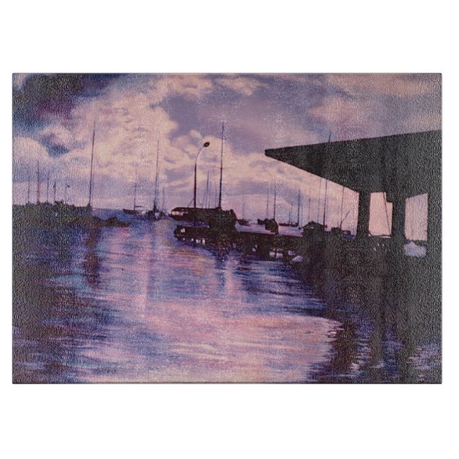 Hafen von Fort de France, Martinique Schneidebrett (Vorderseite)