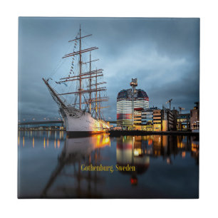 Hafen von Göteborg, Schweden Fliese