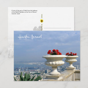 Hafen von Haifa, Israel - Postkarte