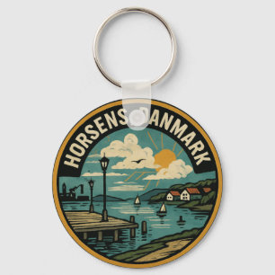 Hafen von Horsens, Dänemark Schlüsselanhänger