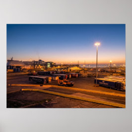 Hafen von Hull Sonnenuntergang Maritime Industrie Poster