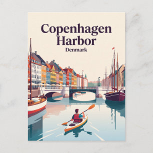 Hafen von Kopenhagen Dänemark Postkarte