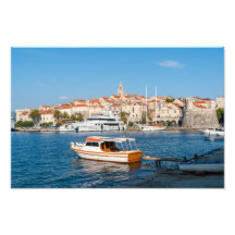 Hafen von Korcula Stadt - Dalmatien, Kroatien
