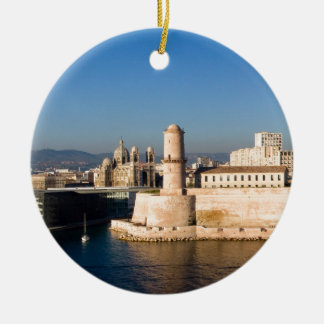 Hafen von Marseille Keramikornament
