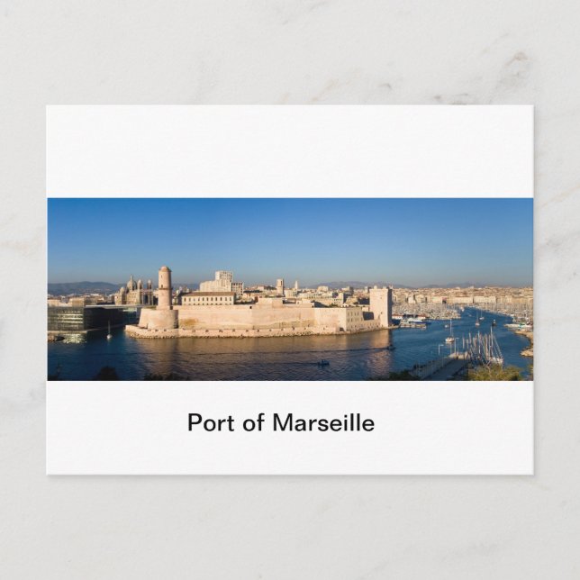 Hafen von Marseille Postkarte (Vorderseite)