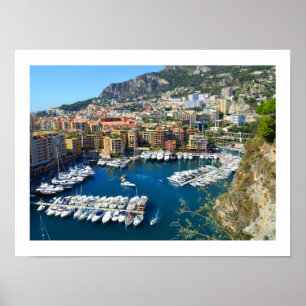 Hafen von Monaco Poster