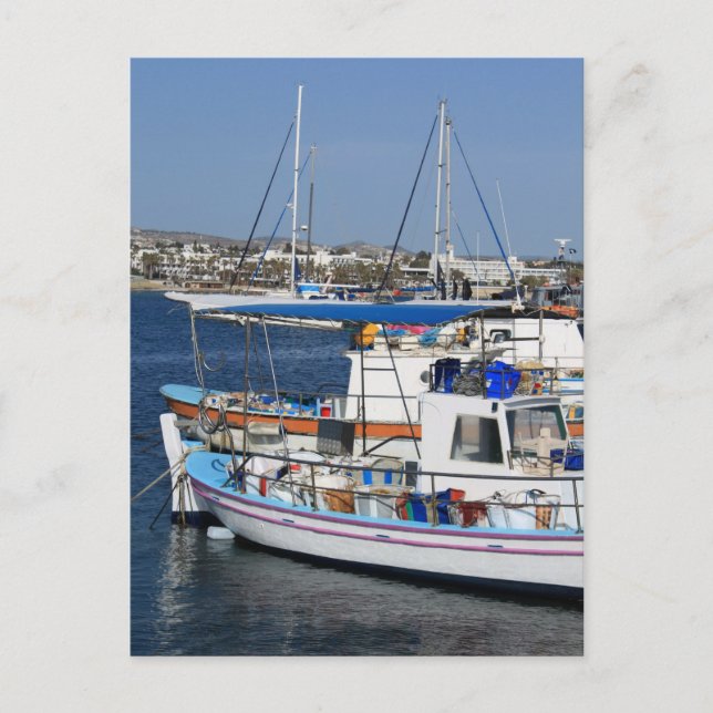 Hafen von Paphos Postkarte (Vorderseite)