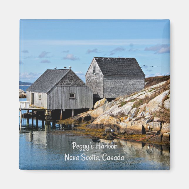 Hafen von Peggy, Nova Scotia, Kanada Magnet (Vorne)