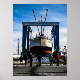 Hafen von Port Townsend Boatyard Fotografie Poster