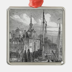 Hafen von Rotterdam, Holland Ornament Aus Metall