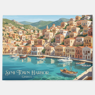 Hafen von Symi Town Griechenland Magnet
