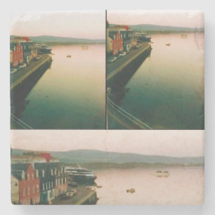 Hafen von Tobermory, Insel Mull, Schottland Steinuntersetzer