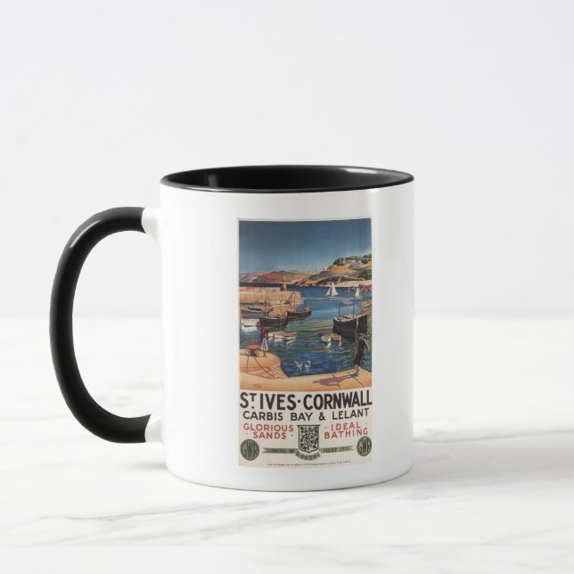 Hafenanlage mit Girl- und Gulls-Bahn Tasse (Links)