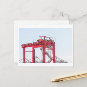 Hafenbecken für Industriehäfen - Sketch Postkarte