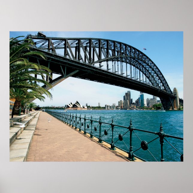 Hafenbrücke von Sydney Poster (Vorne)