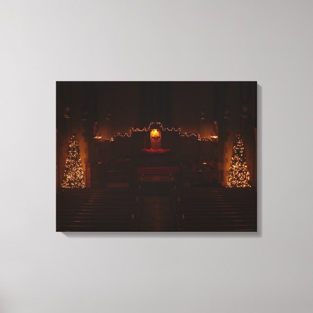Hafenkapelle an der Weihnachtsgrotte-Uni Leinwanddruck (Vorderseite)