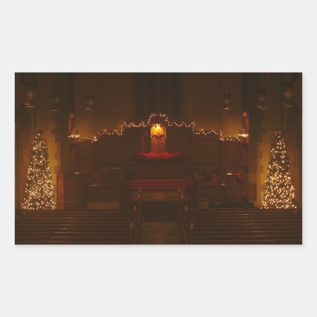 Hafenkapelle an der Weihnachtsgrotte-Uni Rechteckiger Aufkleber (Vorderseite)