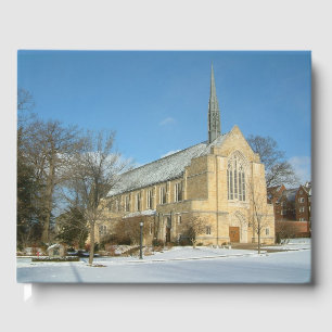 Hafenkapelle im Winter an der Grove City Uni Gästebuch