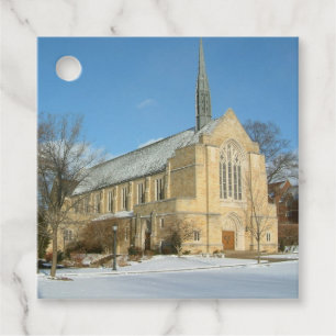 Hafenkapelle im Winter an der Grove City Uni Geschenkanhänger