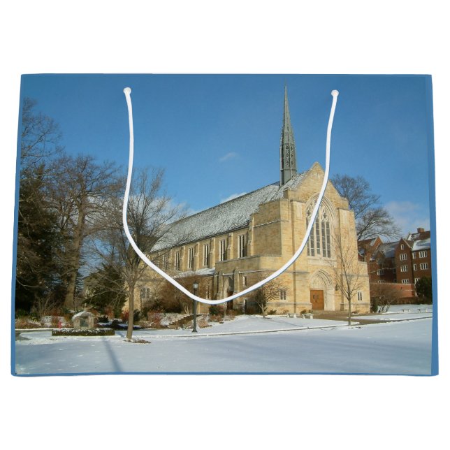 Hafenkapelle im Winter an der Grove City Uni Große Geschenktüte (Vorderseite)