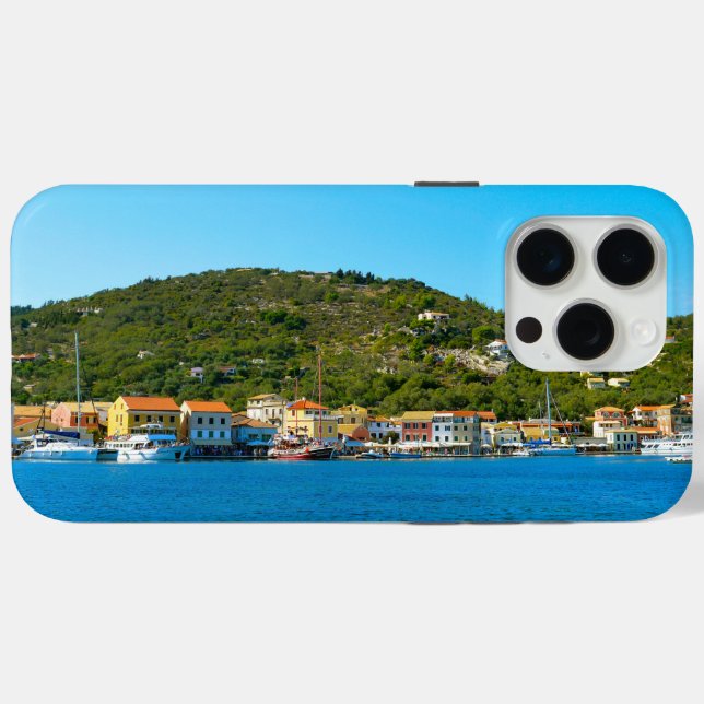 Hafenküste von Antipaxos Case-Mate iPhone Hülle (Rückseite (Horizontal))